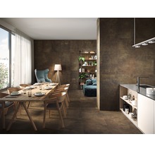 Feinsteinzeug Wand- und Bodenfliese Industrial Copper anpoliert 60 x 120 x 0,93 cm R10 A