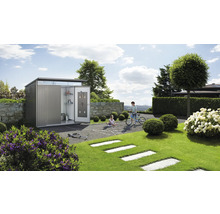 Gartenhaus Biohort AvantGarde Eco A5 Doppeltür 260 x 220 cm quarzgrau-metallic