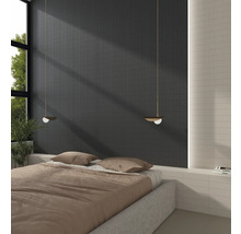 Carrelage mural Van antracita mat 3D 7,5x30cm