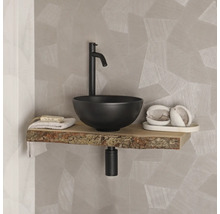 Lavabo à poser Differnz SLIM 28,5 x 28,5 cm noir mat 38.010.83