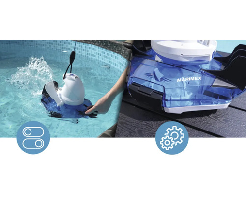 Nettoyage automatique de piscine avec le robot de piscine Marimex