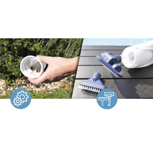 Poolsauger mit verschiedenen Aufsätzen und Schmutzfang