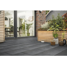 Beton Terrassenplatte iStone Starter schwarz-basalt 80 cm x 40 cm x 4 cm