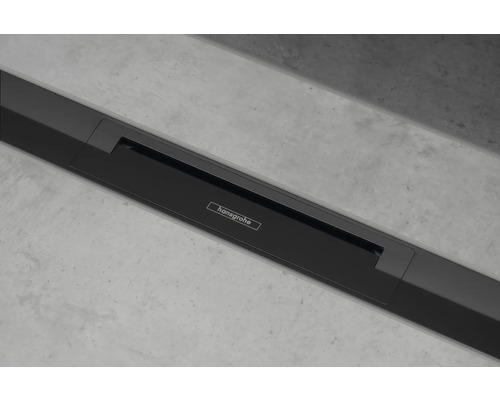 Hansgrohe Logo auf einer Duschrinne