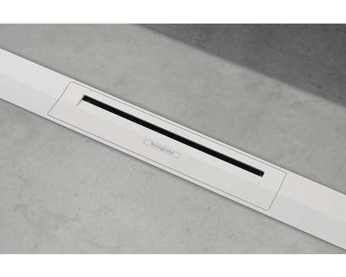 Hansgrohe Logo auf einem Duschablauf