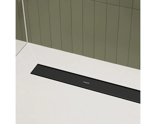 Douche plain-pied avec caniveau Hansgrohe