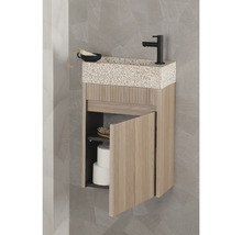 Meuble sous vasque Differnz HURA lxhxp 39,5 x 52 cm x 21,5 cm couleur de façade chêne décor bois 38.006.32