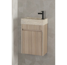 Meuble sous vasque Differnz HURA lxhxp 39,5 x 52 cm x 21,5 cm couleur de façade chêne décor bois 38.006.32