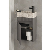 Meuble sous vasque Differnz HURA lxhxp 39,5 x 52 cm x 21,5 cm couleur de façade gris mat 38.006.31