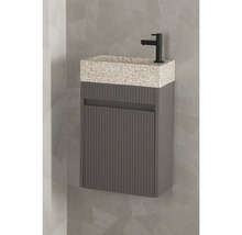 Meuble sous vasque Differnz HURA lxhxp 39,5 x 52 cm x 21,5 cm couleur de façade gris mat 38.006.31
