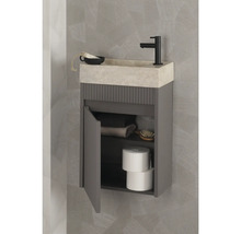 Meuble sous vasque Differnz HURA lxhxp 39,5 x 52 cm x 21,5 cm couleur de façade gris mat 38.006.31