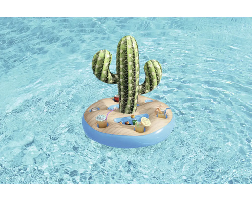 Aufblasbare Poolbar mit Kaktus und Getränkehalter