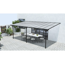 Pergola de terrasse avec table et chaises à l''extérieur