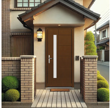 Porte d''entrée moderne avec partie latérale et design épuré