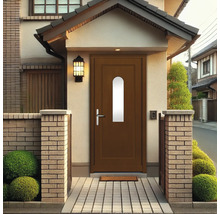 Porte d''entrée avec insert en verre dans une maison