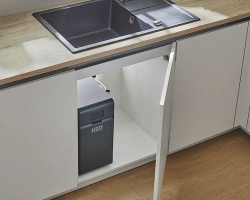 Cuisine avec évier et système KEO sous l''évier