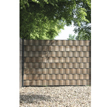 Sichtschutzstreifen Vint 250 x 9,5 cm dunkel-braun gestreift