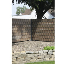 Sichtschutzstreifen Vint 250 x 9,5 cm dunkel-braun gestreift