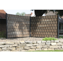 Sichtschutzstreifen Vint 250 x 9,5 cm dunkel-braun gestreift