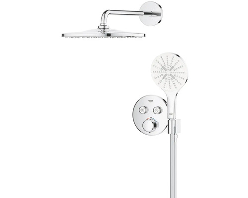 Grohe Duschsystem mit Kopfbrause, Handbrause und Thermostat