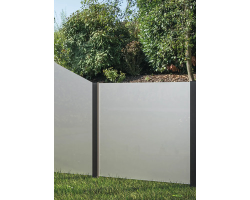 Clôture de jardin en verre pour l''intimité