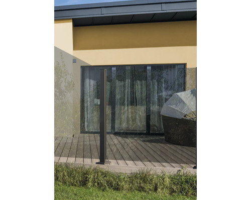 Extérieur avec terrasse, lames de terrasse et pare-vue