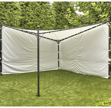 Scène de jardin avec paroi latérale de pavillon pour la protection de la vie privée