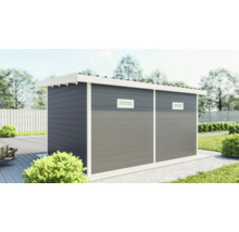 Gartenhaus aus Holz mit Belüftungsfenstern