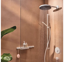 Douchette tube hansgrohe Pulsify E 100 1jet EcoSmart+ ronde Ø 20 mm blanc mat 24126700