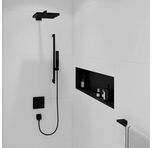 Brausegarnitur hansgrohe Pulsify E 100 1jet EcoSmart+ schwarz matt Brausestangenlänge 663 mm 24371670