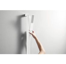 Brausegarnitur hansgrohe Pulsify E 100 1jet EcoSmart weiß matt Brausestangenlänge 663 mm 24370700
