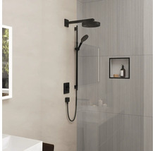Brausegarnitur hansgrohe Rainfinity S Puro 130 3jet EcoSmart schwarz matt Brausestangenlänge 1008 mm 28744670