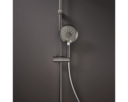 Duschstange mit Handbrause und Brauseschlauch