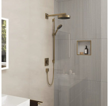 Brausegarnitur hansgrohe Rainfinity S Puro 130 3jet EcoSmart brushed bronze glänzend Brausestangenlänge 1008 mm 28744140