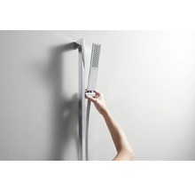 Brausegarnitur hansgrohe Pulsify E 100 1jet EcoSmart+ chrom glänzend Brausestangenlänge 663 mm 24371000