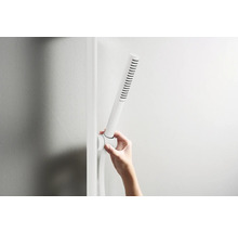 Brausegarnitur hansgrohe Pulsify S 100 1jet EcoSmart+ weiß matt Brausestangenlänge 663 mm 24373700