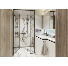 Brausestange hansgrohe Unica S Puro brushed black chrom gebürstet Brausestangenlänge 718 mm mit Isiflex Brauseschlauch 1600 mm 28632340