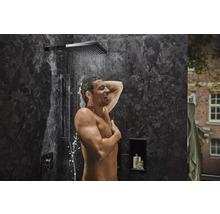 Douchette tube hansgrohe Pulsify E 100 1jet EcoSmart+ carrée 26 x 40 mm chrome 24321000