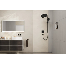 Brausegarnitur hansgrohe Rainfinity S Puro 130 3jet EcoSmart schwarz matt Brausestangenlänge 1008 mm 28744670