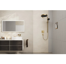 Brausegarnitur hansgrohe Rainfinity S Puro 130 3jet EcoSmart brushed bronze glänzend Brausestangenlänge 1008 mm 28744140