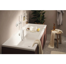 Douchette tube hansgrohe Pulsify E 100 1jet EcoSmart+ ronde Ø 20 mm blanc mat 24126700