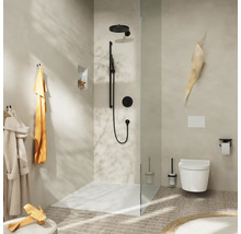 Brausestange hansgrohe Unica S Puro schwarz matt Brausestangenlänge 663 mm mit Isiflex Brauseschlauch 1600 mm 24402670