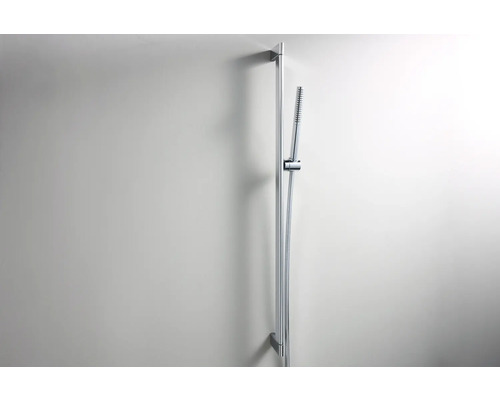 Duschstange mit Handbrause an der Wand montiert
