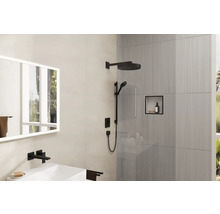 Brausegarnitur hansgrohe Rainfinity S Puro 130 3jet schwarz matt Brausestangenlänge 720 mm 28745670