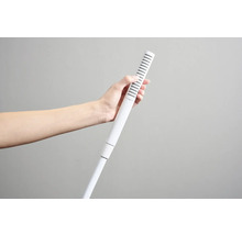 Douchette tube hansgrohe Pulsify E 100 1jet EcoSmart+ ronde Ø 20 mm blanc mat 24126700