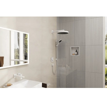 Brausegarnitur hansgrohe Rainfinity S Puro 130 3jet weiß matt Brausestangenlänge 720 mm 28745700