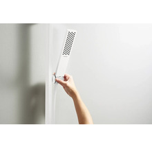 Brausegarnitur hansgrohe Pulsify E 100 1jet EcoSmart weiß matt Brausestangenlänge 663 mm 24370700