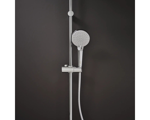 Robinet de douche avec barre de douche et douchette