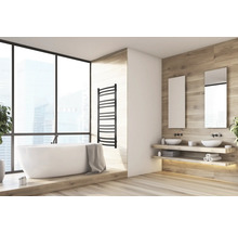 Designheizkörper NEMO 15 990 x 610 mm schwarz Anschluss Beidseitig unten