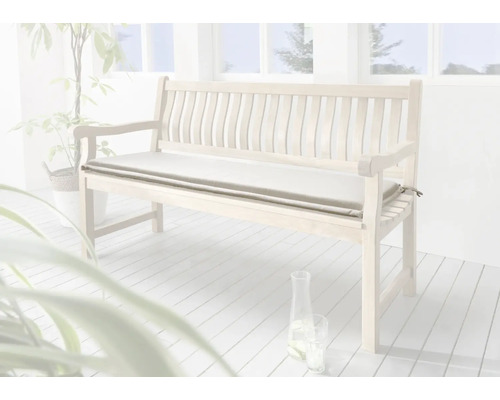 Banc en bois avec coussin pour le jardin ou la terrasse